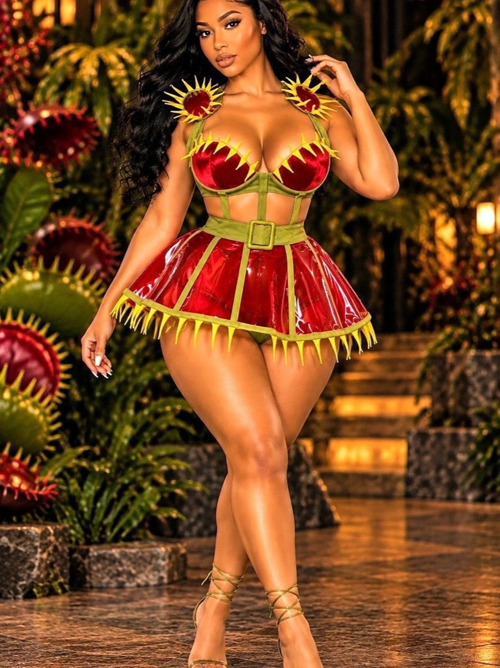 Women’s sexy fly trap costume